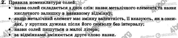 ГДЗ Хімія 8 клас сторінка §.34 Зад.2